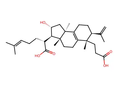 Poricoic Acid G structure
