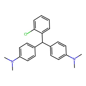 Benzenamine, 4,4'-[(2-chlorophenyl)methylene]bis[N,N-dimethyl- structure