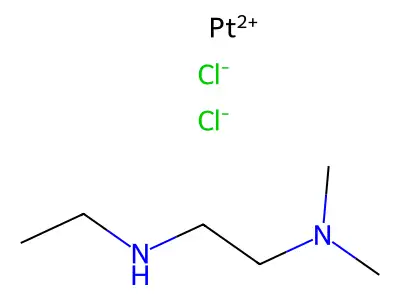 Platinum(2+) chloride--N~2~-ethyl-N~1~,N~1~-dimethylethane-1,2-diamine (1/2/1) structure