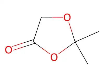 2,2-Dimethyl-1,3-dioxolan-4-one structure