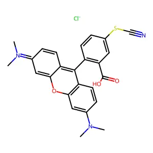 四甲基罗丹明硫氰酸盐 structure