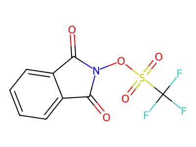 2-(((trifluoromethyl)sulfonyl)oxy)-1H-isoindole-1,3(2H)-dione structure
