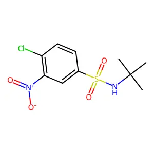 N-叔丁基-4-氯-3-硝基苯-1-磺酰胺 structure