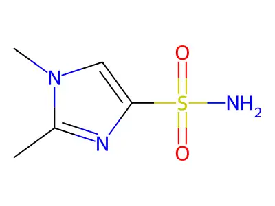 1,2-dimethyl-1H-imidazole-4-sulfonamide structure