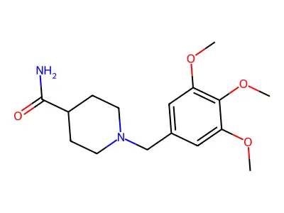 1-(3,4,5-Trimethoxybenzyl)piperidine-4-carboxamide structure