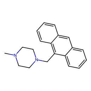 1-(9-Anthrylmethyl)-4-methylpiperazine structure