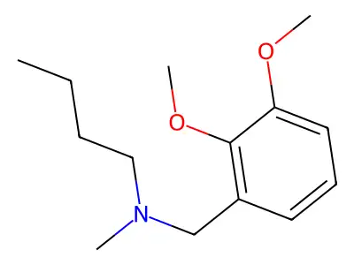 N-(2,3-dimethoxybenzyl)-N-methylbutan-1-amine structure