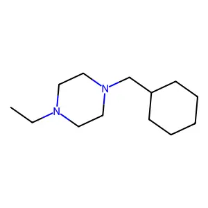 Piperazine, 1-(cyclohexylmethyl)-4-ethyl-(9CI) structure