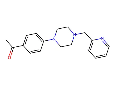 1-(4-(4-((Pyridin-2-YL)methyl)piperazin-1-YL)phenyl)ethanone structure