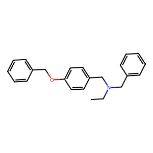 N-benzyl-N-[4-(benzyloxy)benzyl]ethanamine structure