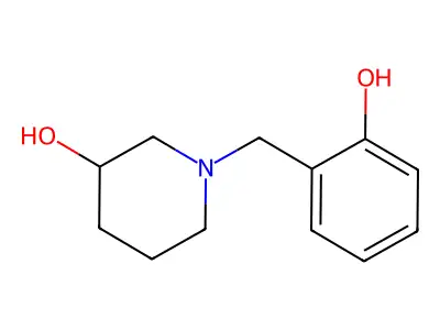 1-[(2-Hydroxyphenyl)methyl]piperidin-3-ol structure