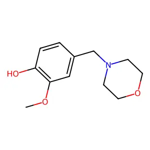 2-Methoxy-4-(morpholin-4-ylmethyl)phenol structure