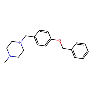 1-[4-(Benzyloxy)benzyl]-4-methylpiperazine structure