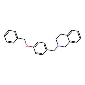 2-[(4-phenylmethoxyphenyl)methyl]-3,4-dihydro-1H-isoquinoline structure