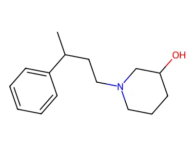 1-(3-Phenylbutyl)piperidin-3-ol structure