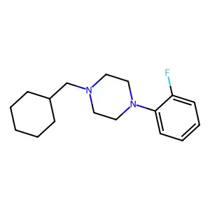 1-(Cyclohexylmethyl)-4-(2-fluorophenyl)piperazine structure