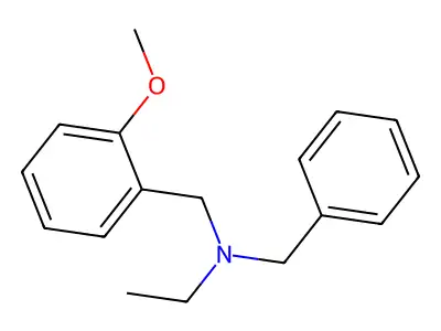N-Ethyl-2-methoxy-N-(phenylmethyl)benzenemethanamine structure