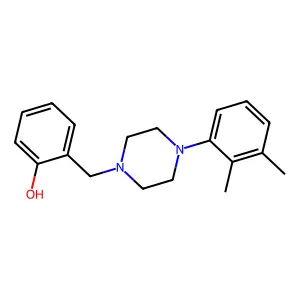 2-[[4-(2,3-Dimethylphenyl)piperazin-1-yl]methyl]phenol structure