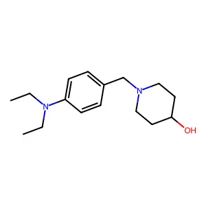 1-[[4-(Diethylamino)phenyl]methyl]piperidin-4-ol structure