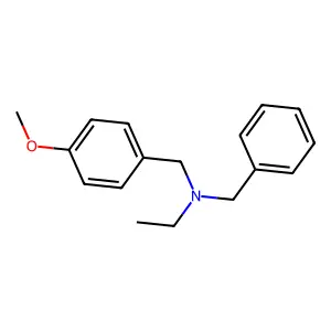 N-benzyl-N-(4-methoxybenzyl)ethanamine structure