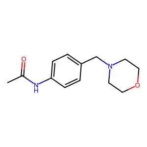 N-(4-((morpholin-4-yl)methyl)phenyl)acetamide structure