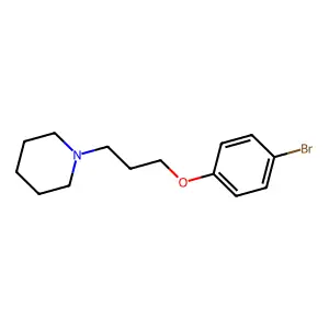 1-(3-(4-Bromophenoxy)propyl)piperidine structure