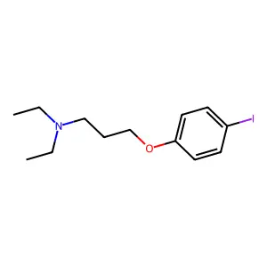 N,N-diethyl-3-(4-iodophenoxy)propan-1-amine structure