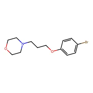 4-[3-(4-Bromophenoxy)propyl]morpholine structure