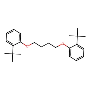 1-Tert-butyl-2-[4-(2-tert-butylphenoxy)butoxy]benzene structure