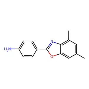 4-(4,6-Dimethyl-1,3-benzoxazol-2-yl)aniline structure