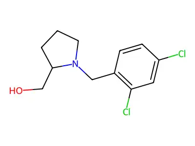 (1-(2,4-Dichlorobenzyl)pyrrolidin-2-yl)methanol structure