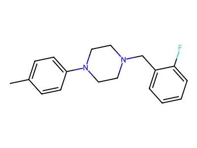 1-[(2-Fluorophenyl)methyl]-4-(4-methylphenyl)piperazine structure