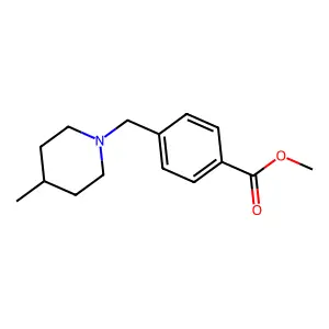 Methyl 4-((4-methylpiperidin-1-yl)methyl)benzoate structure