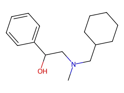 2-[Cyclohexylmethyl(methyl)amino]-1-phenylethanol structure