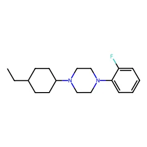 1-(4-Ethylcyclohexyl)-4-(2-fluorophenyl)piperazine structure