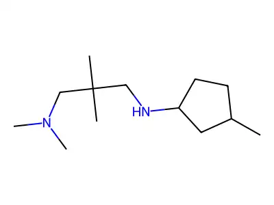 N,N,2,2-tetramethyl-N'-(3-methylcyclopentyl)propane-1,3-diamine structure