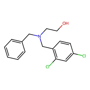 2-[Benzyl-[(2,4-dichlorophenyl)methyl]amino]ethanol structure