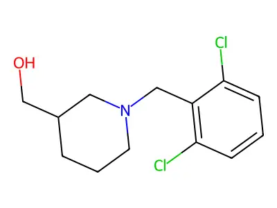 [1-(2,6-Dichloro-benzyl)-piperidin-3-yl]-methanol structure