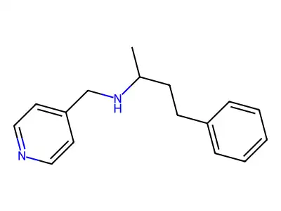 4-phenyl-N-(pyridin-4-ylmethyl)-2-butanamine structure