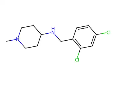 N-[(2,4-dichlorophenyl)methyl]-1-methylpiperidin-4-amine structure