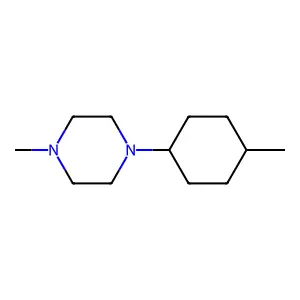 1-Methyl-4-(4-methylcyclohexyl)piperazine structure