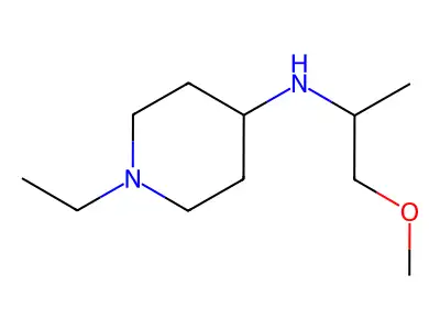 1-ethyl-N-(1-methoxypropan-2-yl)piperidin-4-amine structure