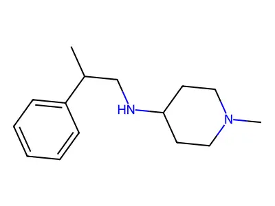 1-methyl-N-(2-phenylpropyl)piperidin-4-amine structure