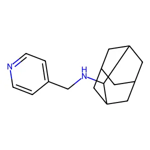 N-(pyridin-4-ylmethyl)adamantan-2-amine structure