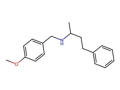 N-[(4-methoxyphenyl)methyl]-4-phenylbutan-2-amine structure