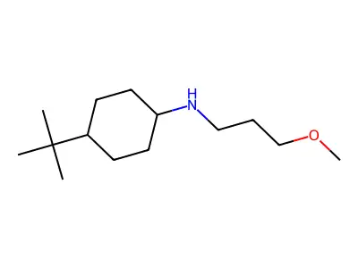 4-tert-butyl-N-(3-methoxypropyl)cyclohexan-1-amine structure