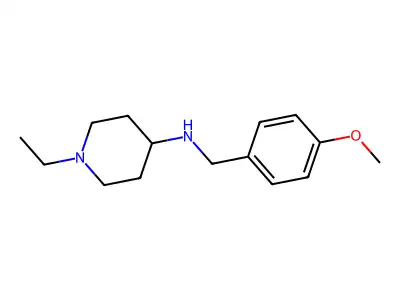1-ethyl-N-(4-methoxybenzyl)piperidin-4-amine structure