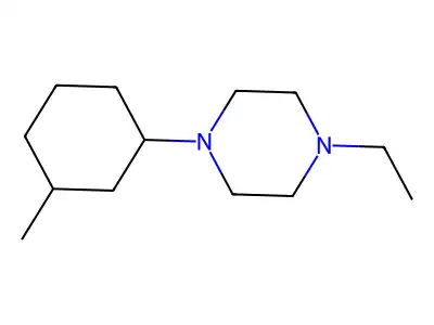 Piperazine, 1-ethyl-4-(3-methylcyclohexyl)-(9CI) structure