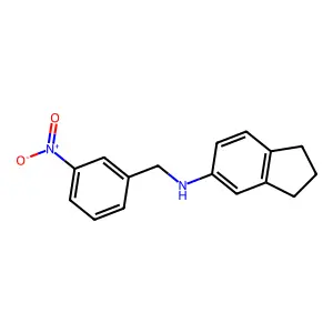 N-(3-nitrobenzyl)-5-indanamine structure