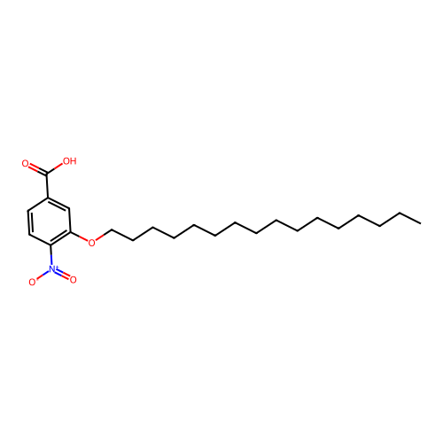 3-Hexadecyloxy-4-nitrobenzoic acid structure